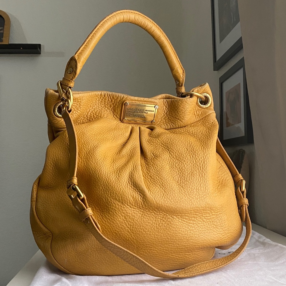 Marc By Marc Jacobs Gold and Tan Leather Bag